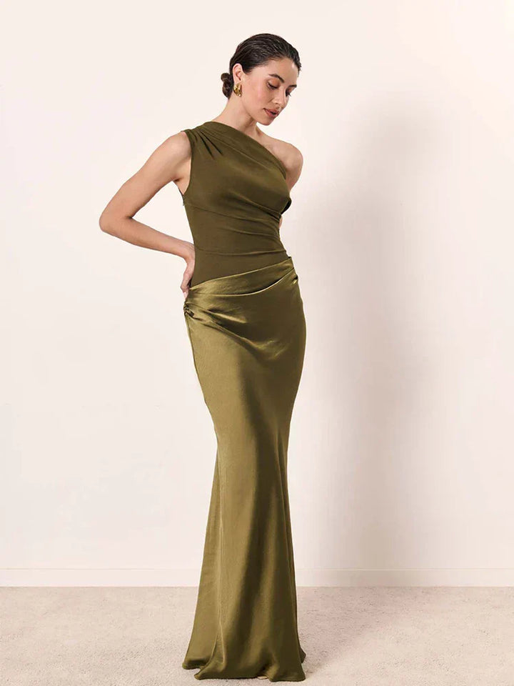 Ivy™  | Maxi Dress with a Guilt in Satin