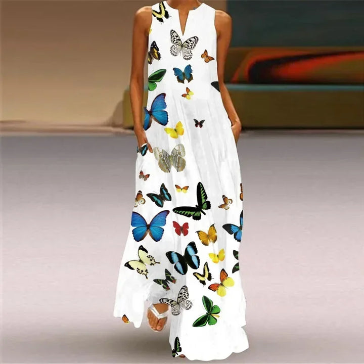 Eliana | Elegant Butterfly A-Line Dress
