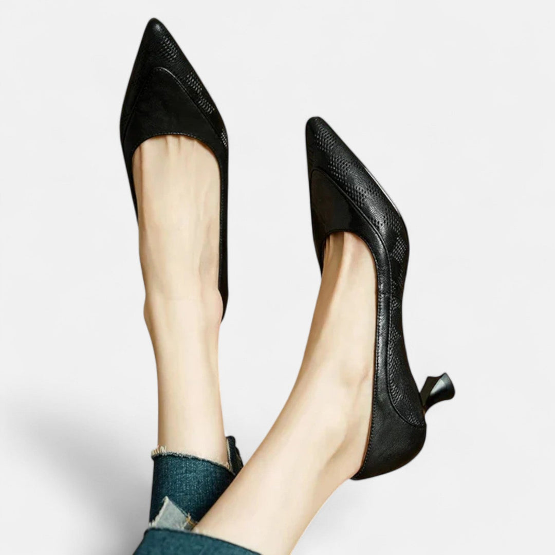 Refined Leather Heels