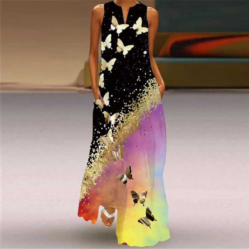 Eliana | Elegant Butterfly A-Line Dress