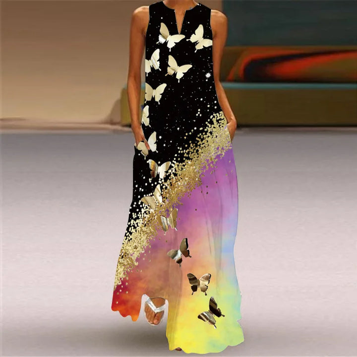Eliana | Elegant Butterfly A-Line Dress