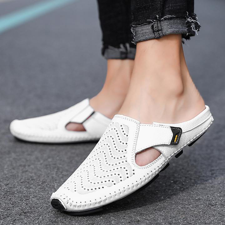 Breathable Italian Leather Sandals