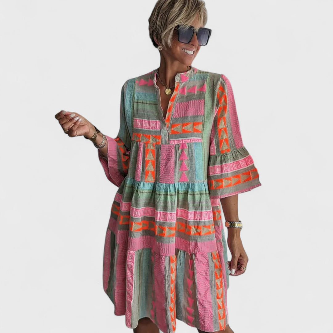 Alena - Vibrant Bohemian Dress