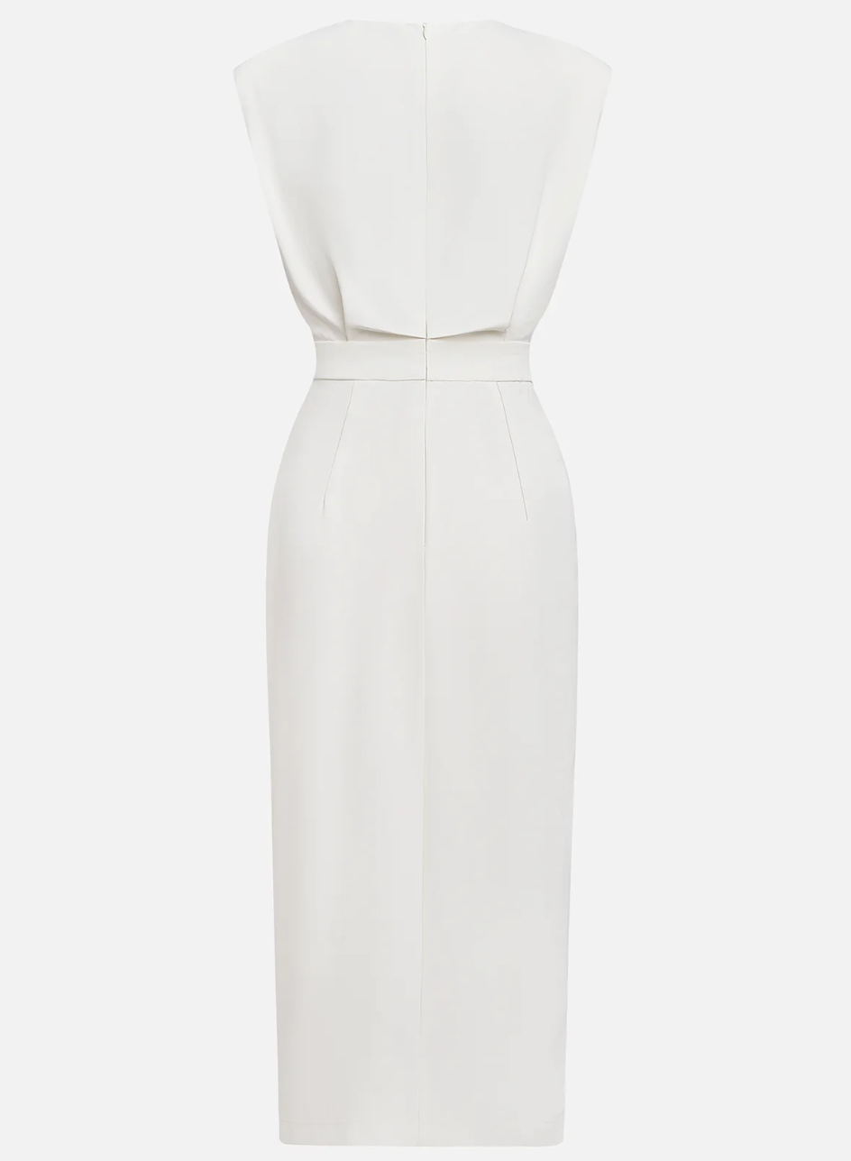 Jennie™ | Gilded Button Midi Dress