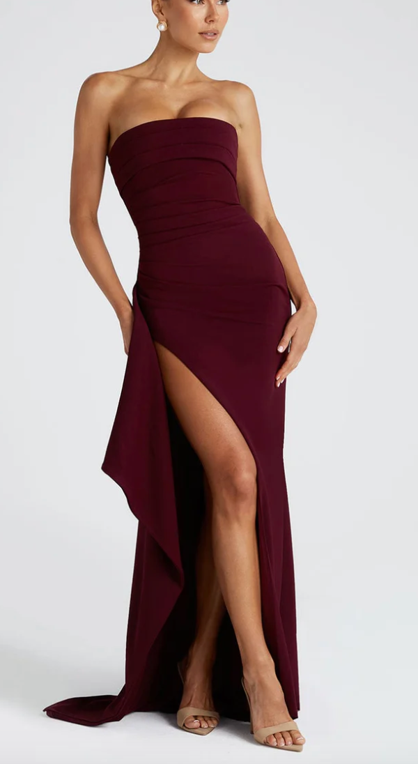 Rachel™ | Strapless Luxe Maxi Dress