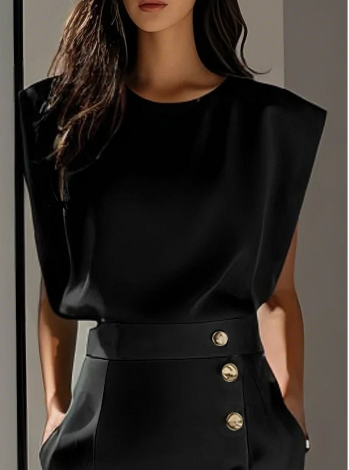 Jennie™ | Gilded Button Midi Dress
