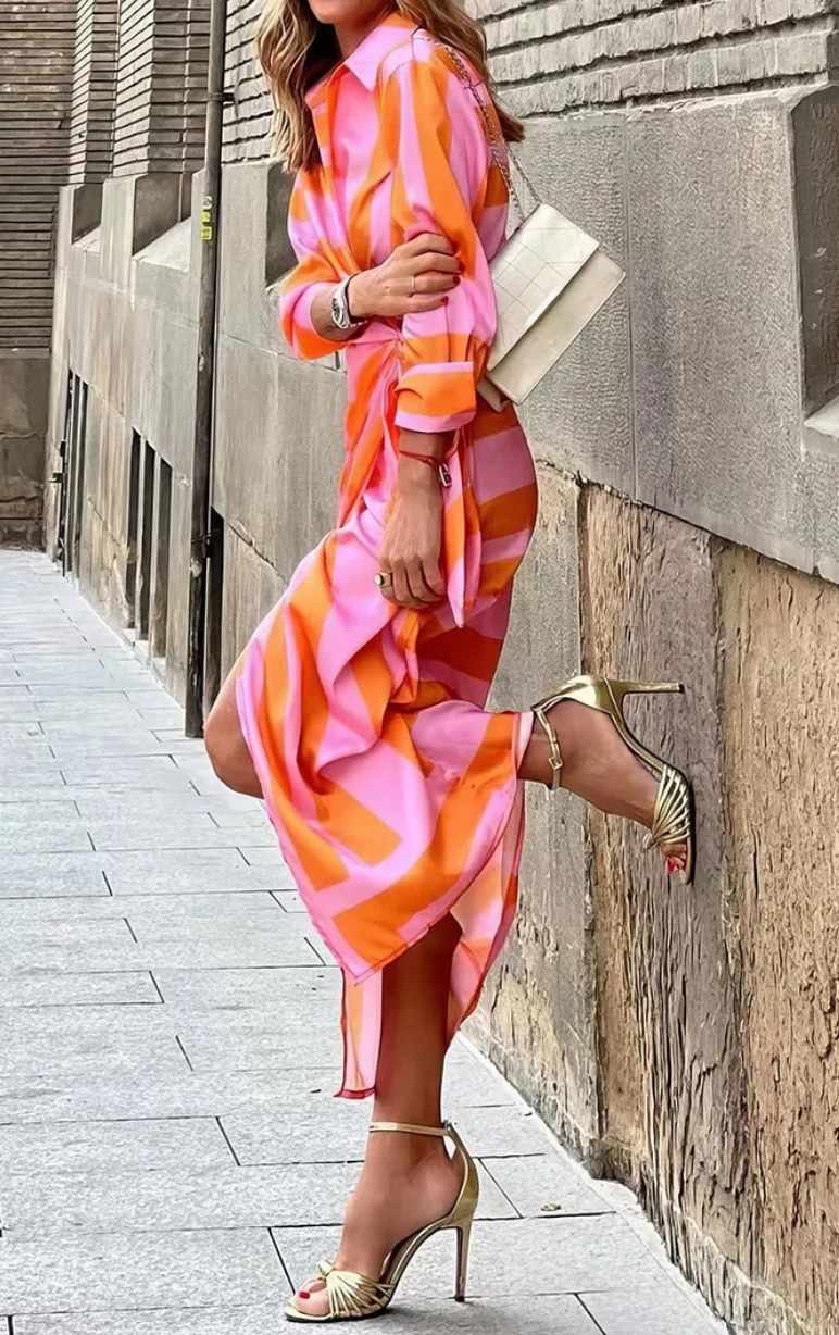 Reagan™ | Printed Wrap Maxi Dress