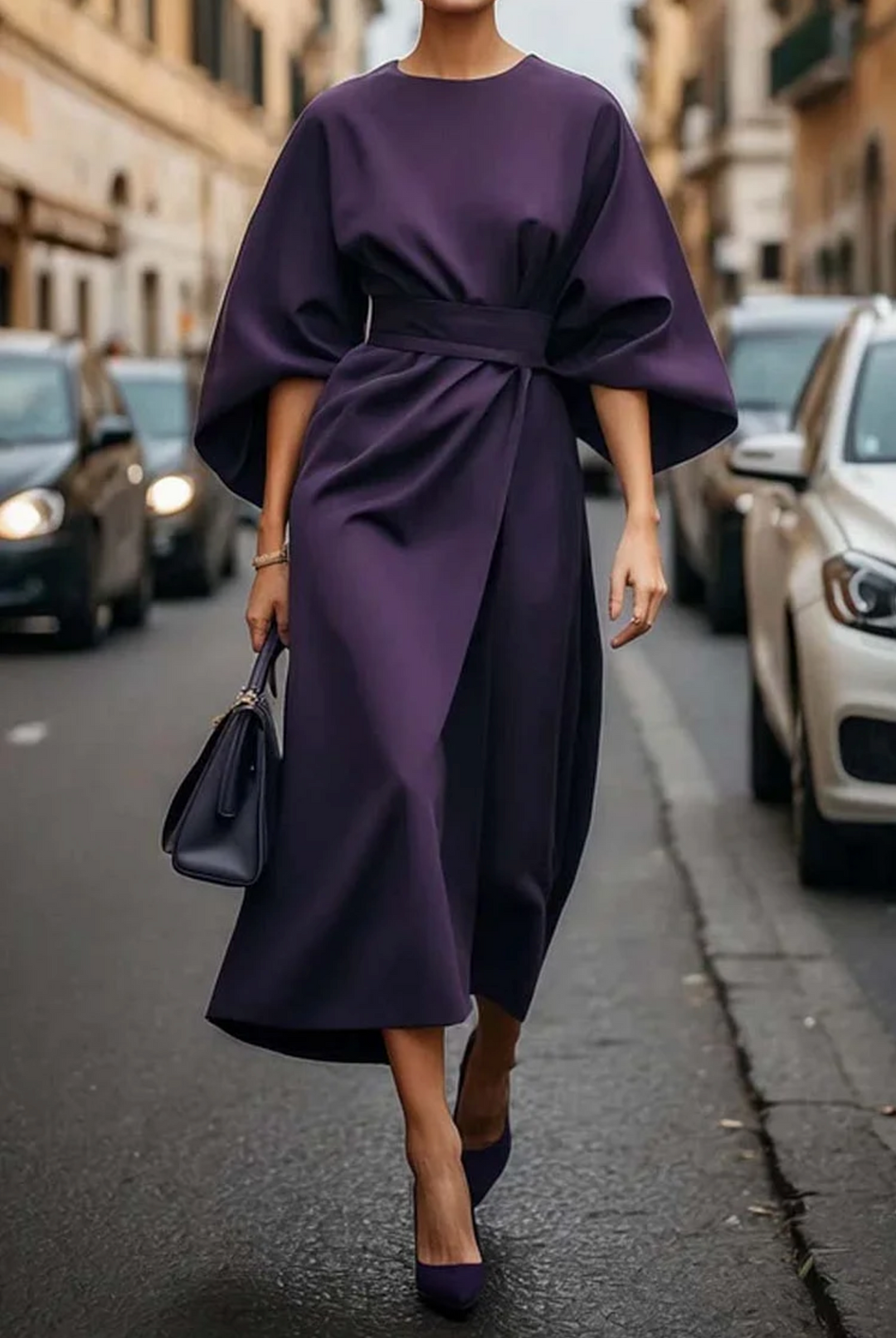 Kristi™ | Lantern Sleeve Elegant Dress