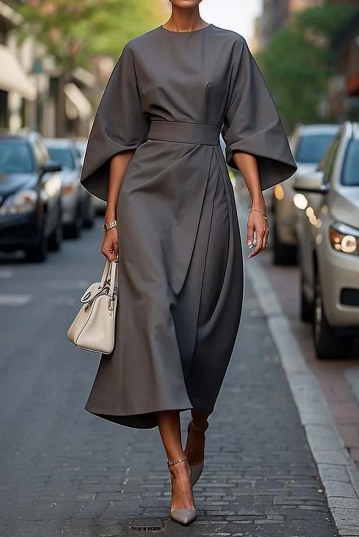 Kristi™ | Lantern Sleeve Elegant Dress