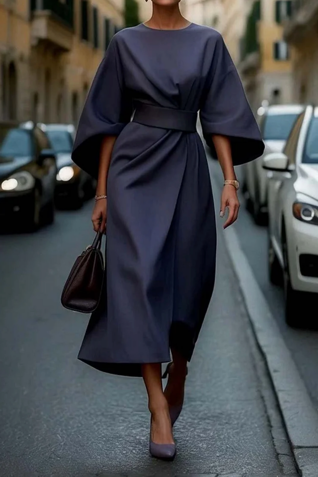 Kristi™ | Lantern Sleeve Elegant Dress