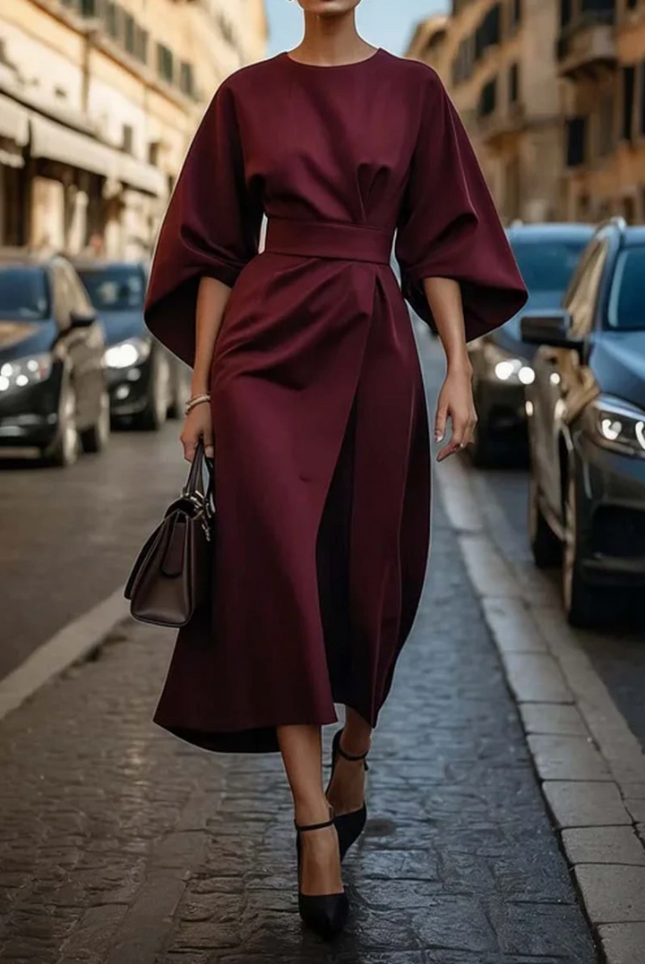 Kristi™ | Lantern Sleeve Elegant Dress