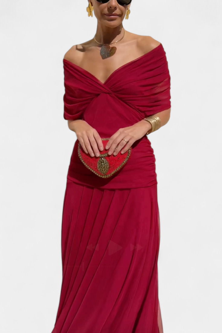 Meg™ | Floral V-Neck Maxi Dress