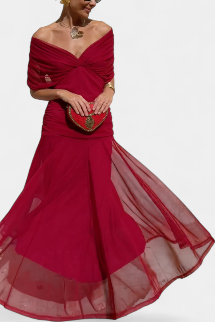 Meg™ | Floral V-Neck Maxi Dress