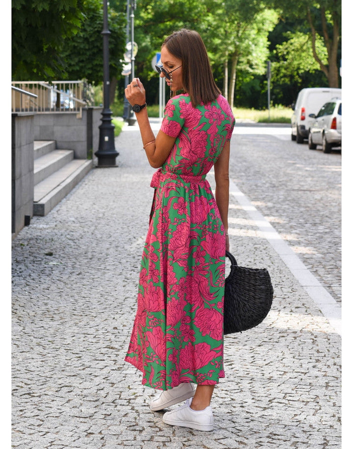 Keira™ | Floral V-Neck Elegant Dress