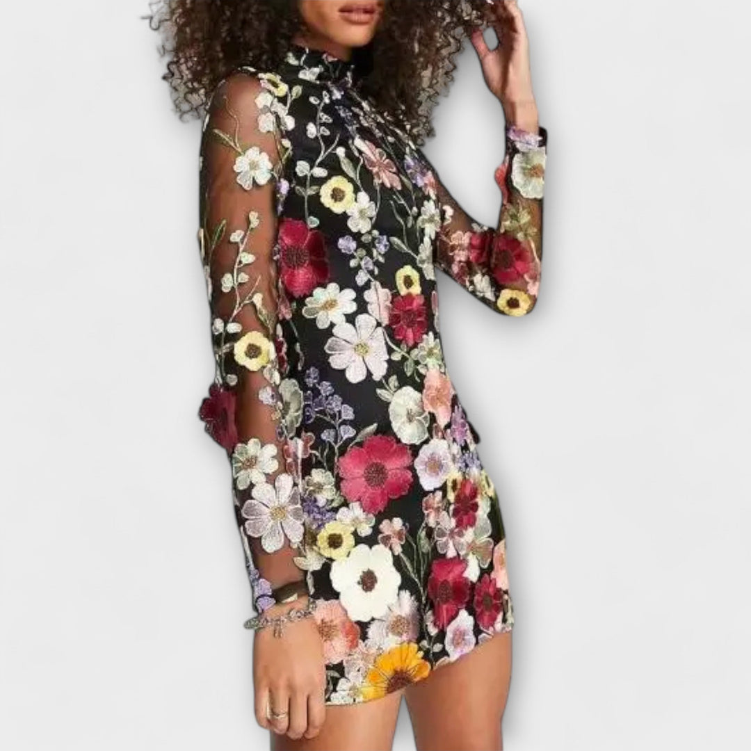 Dolores - Floral 3D Pattern Dress