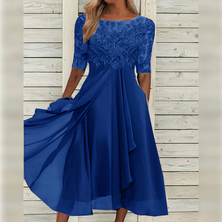 Pam™ | Elegant Lace Midi Dress
