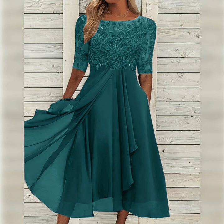 Pam™ | Elegant Lace Midi Dress