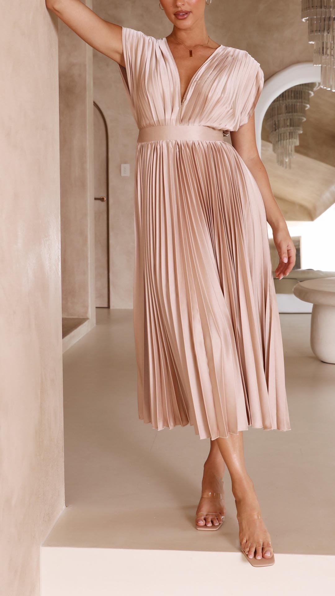 Carol™ | Pleated Flowing Maxi