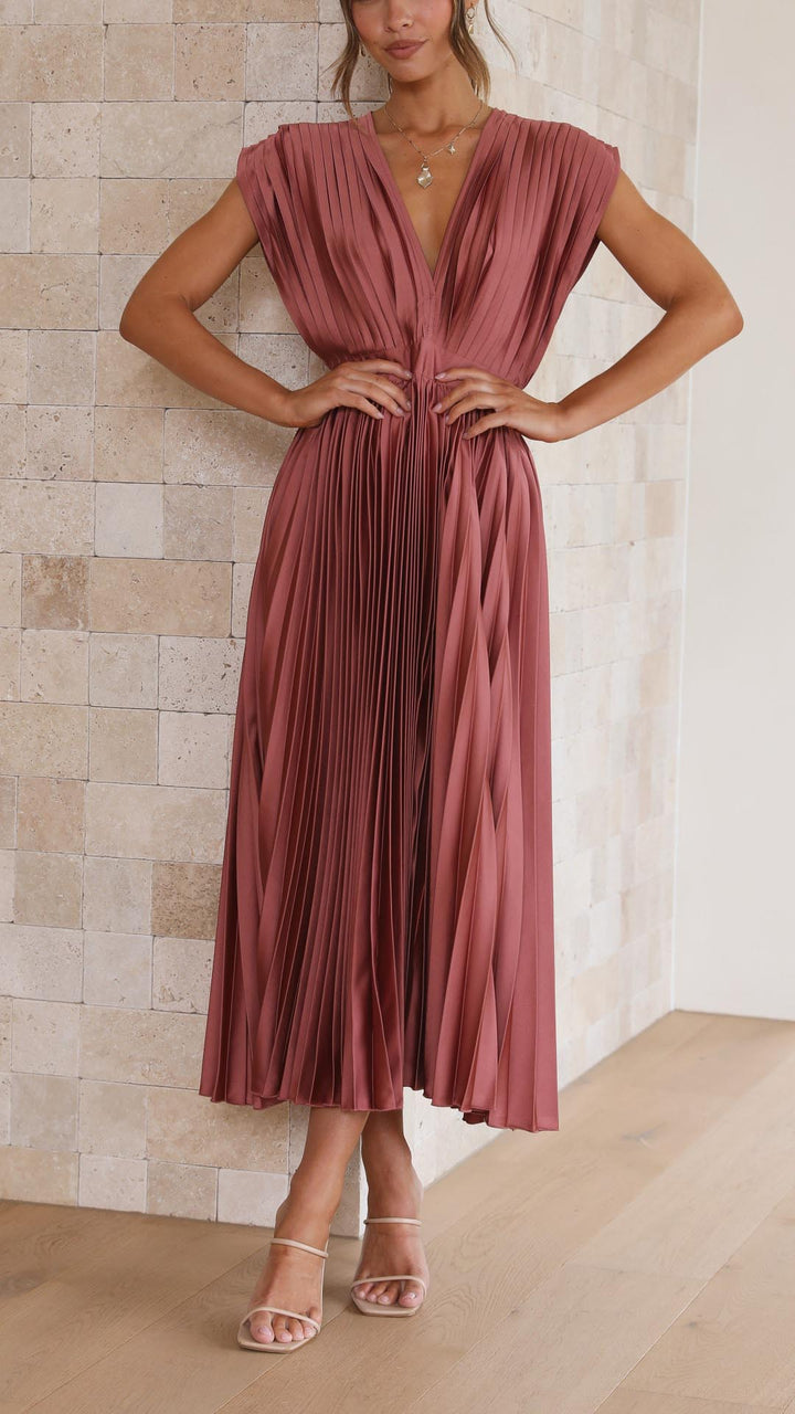 Carol™ | Pleated Flowing Maxi