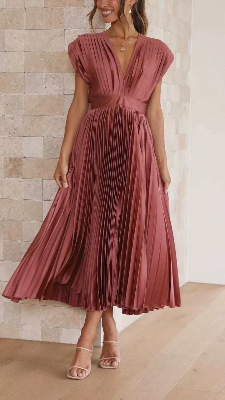 Carol™ | Pleated Flowing Maxi