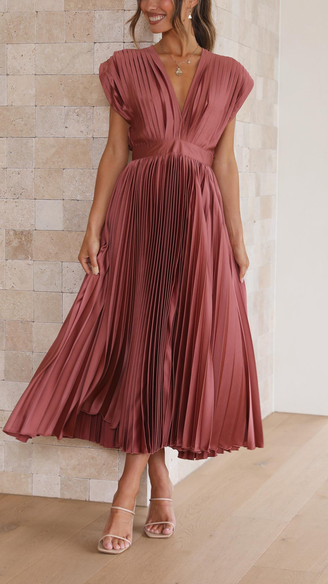 Carol™ | Pleated Flowing Maxi