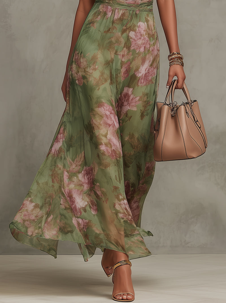 Cassie™ | Elegant Long Floral Dress