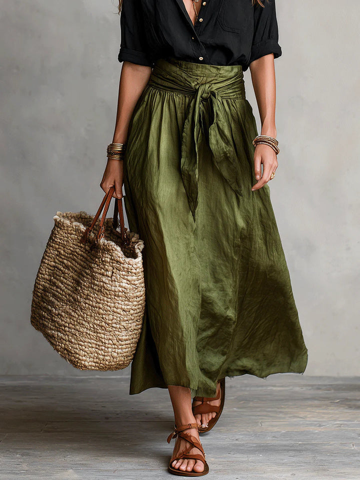 Maggie™ | Black Top Midi Skirt Set