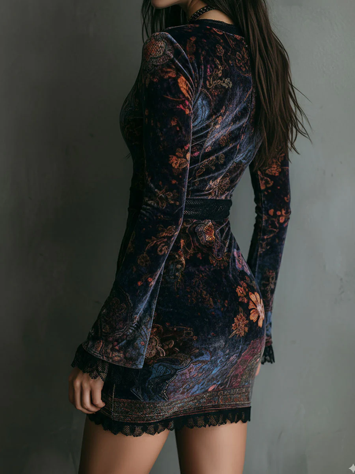 Jackie™ | Deep V-Neck Mini Dress