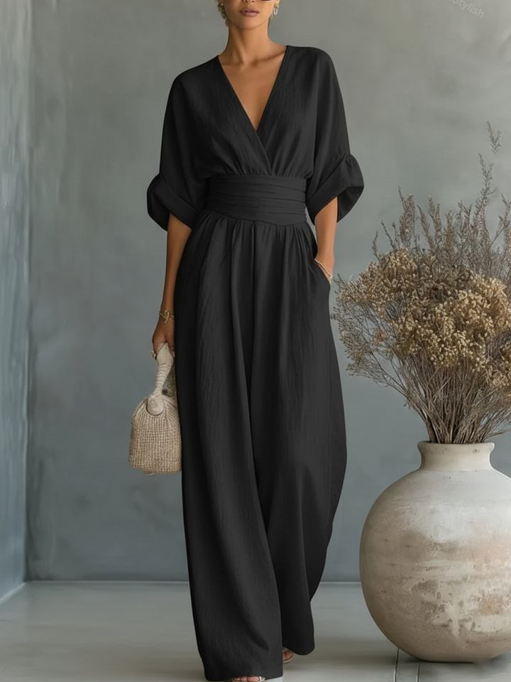 Clara | V-Neck Jumpsuit