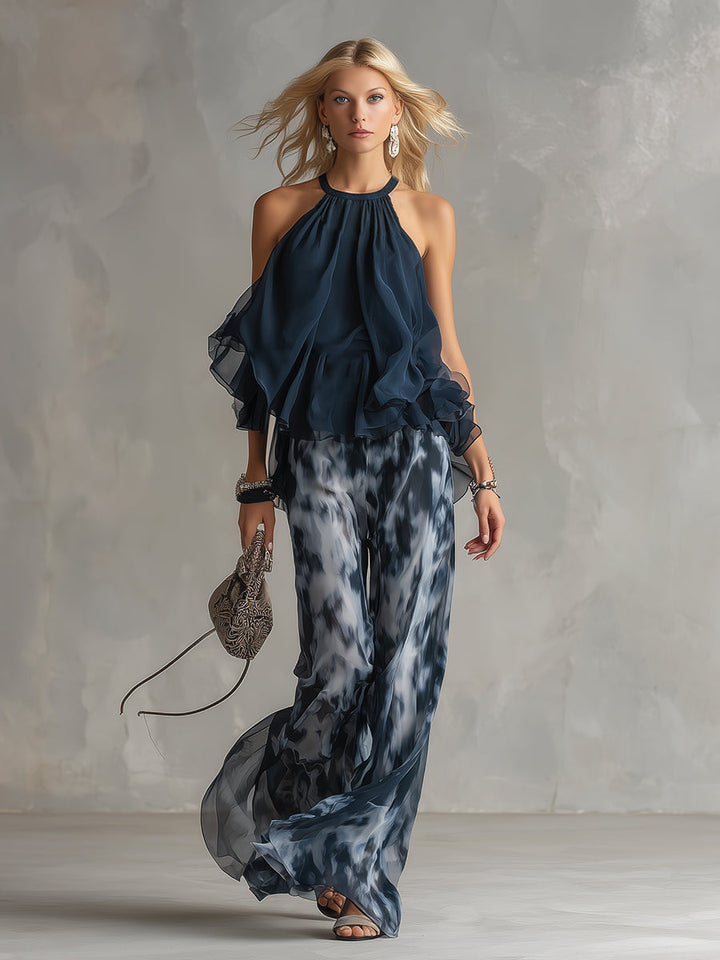 Seraphina | Chiffon Set Trousers