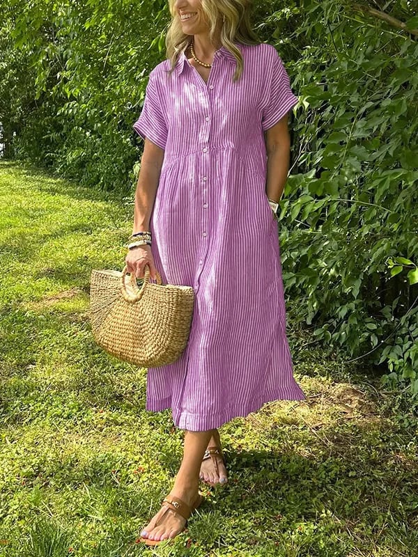 Morgan™ | Striped Shirt Maxi Dress