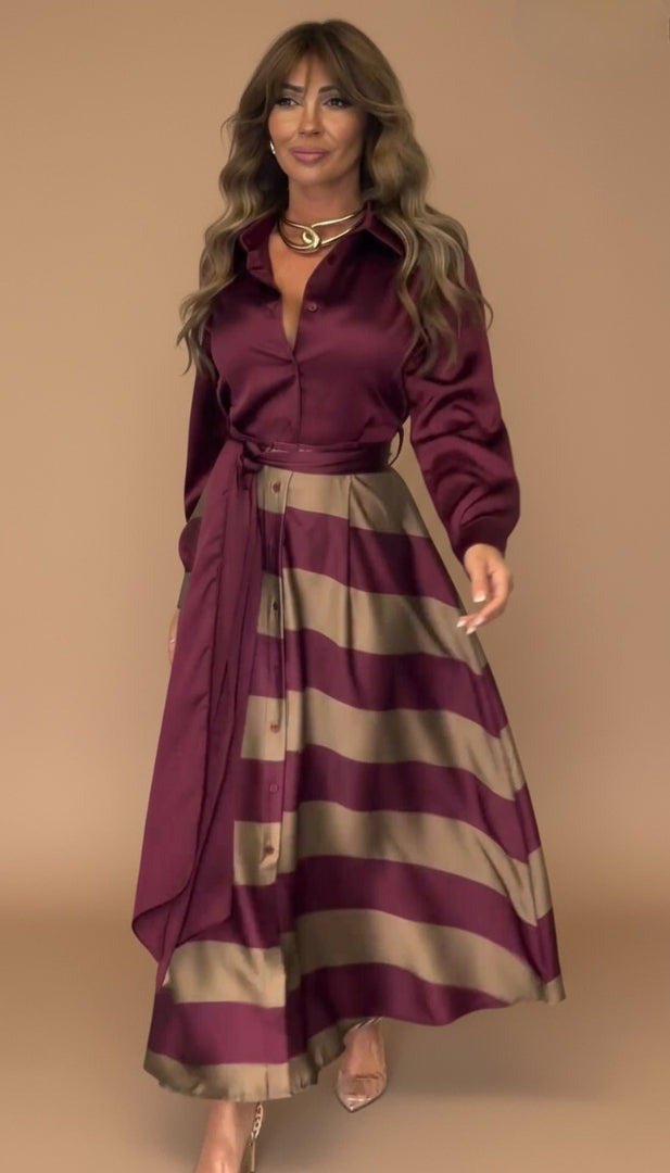 Rose™ | Striped Maxi Dress