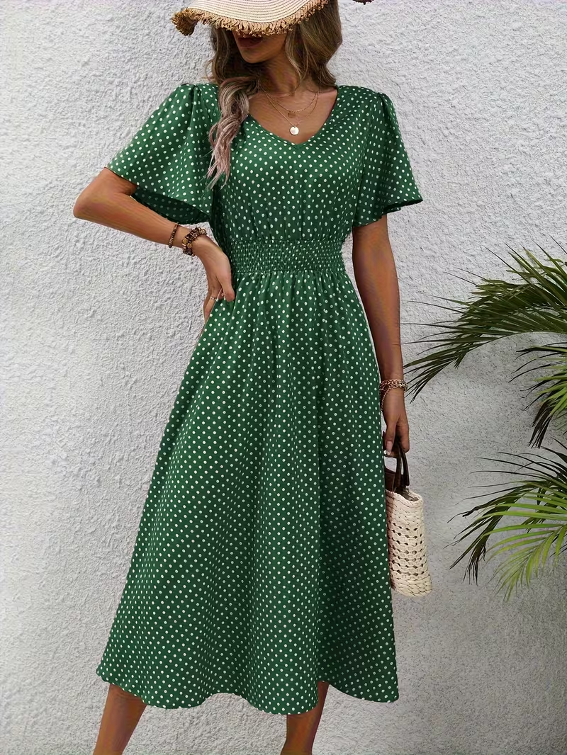 Darcy™ | Polka Dot Elegant Dress