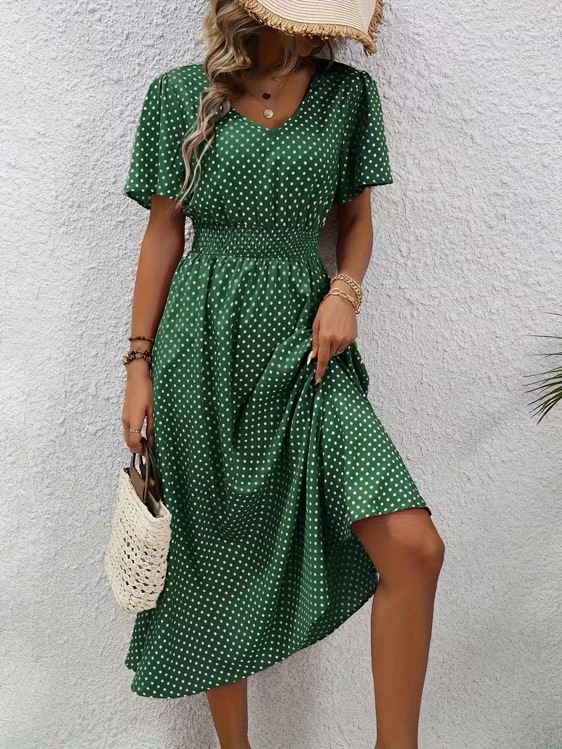 Darcy™ | Polka Dot Elegant Dress