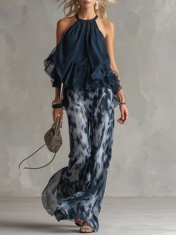 Seraphina | Chiffon Set Trousers