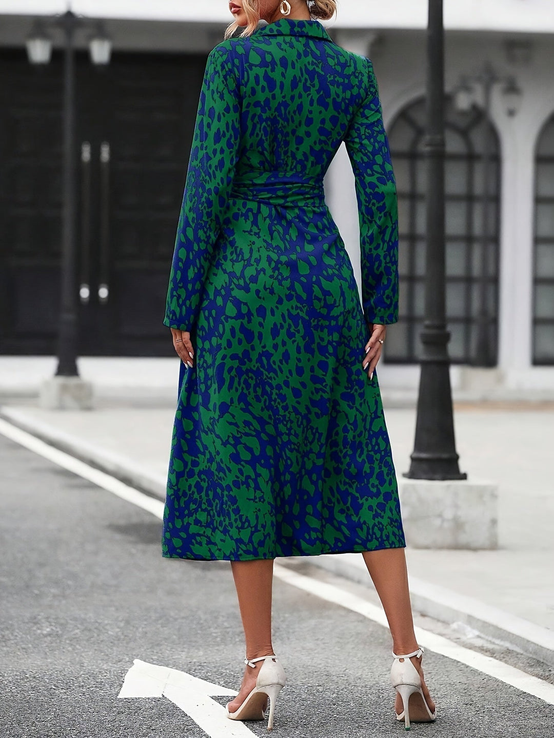 Lindsay™ | Geometric Shirt Dress