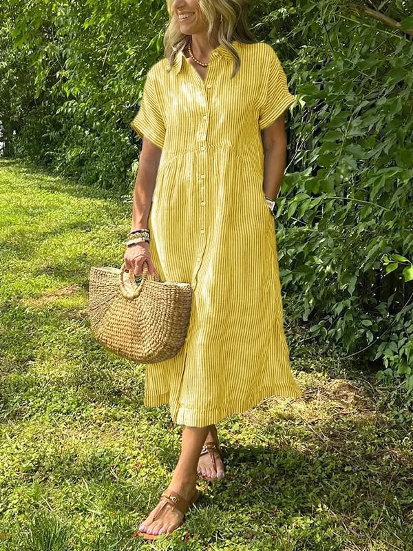 Morgan™ | Striped Shirt Maxi Dress