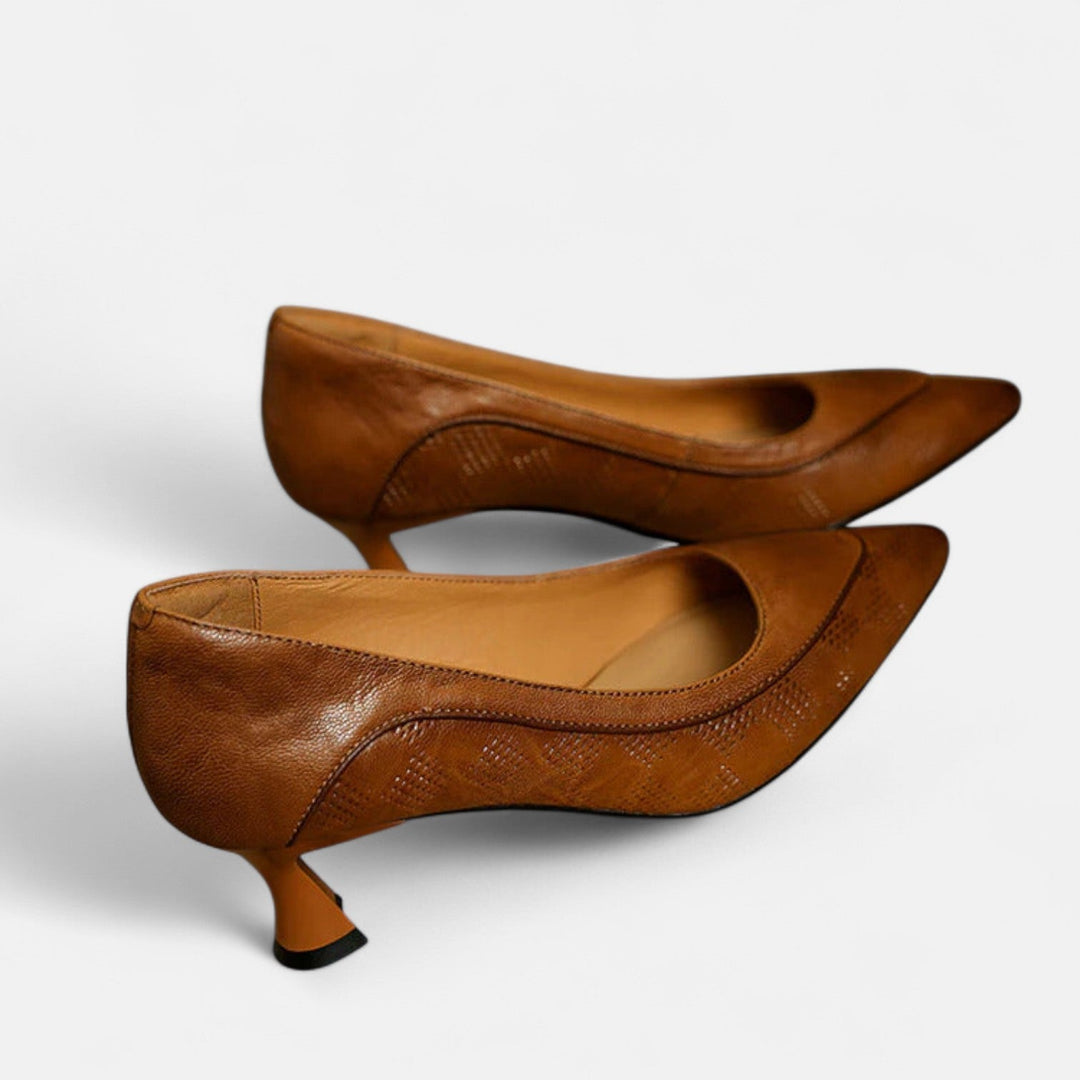 Refined Leather Heels