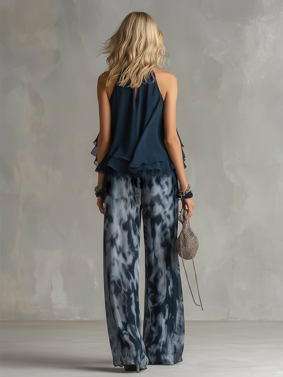 Seraphina | Chiffon Set Trousers