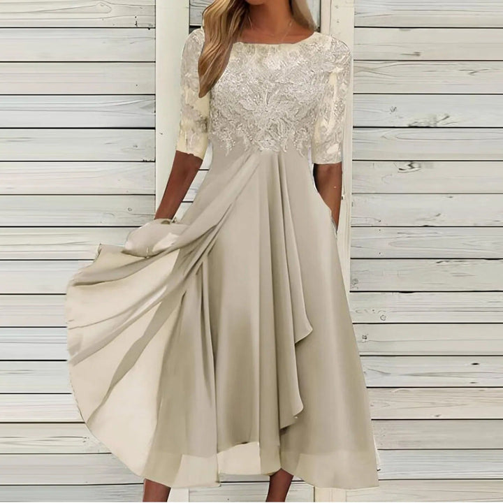 Pam™ | Elegant Lace Midi Dress