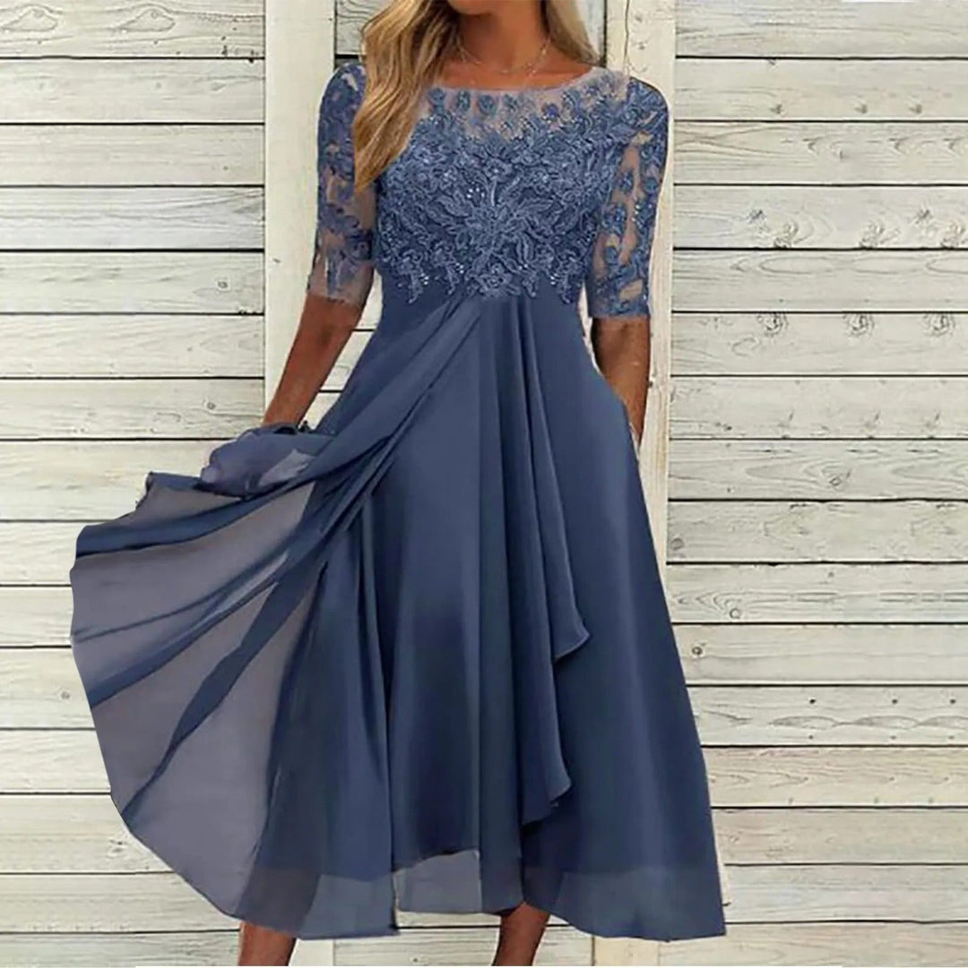 Pam™ | Elegant Lace Midi Dress