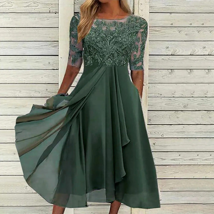 Pam™ | Elegant Lace Midi Dress