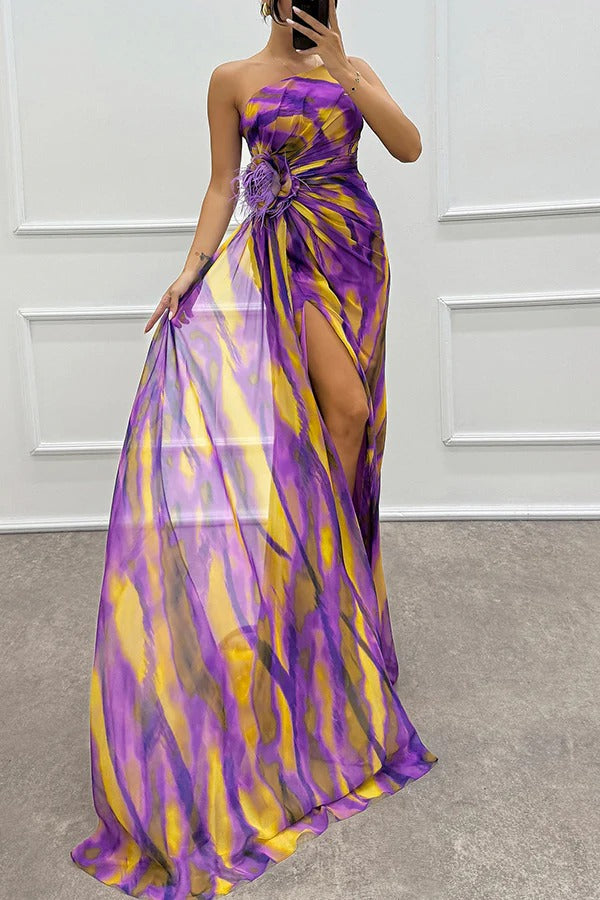 Ivy™ | Colorful Draped Dress