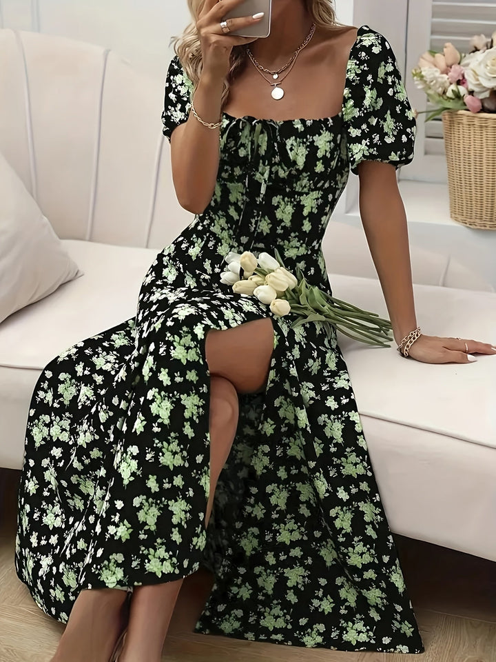 Erin™ | Elegant Floral Midi Dress