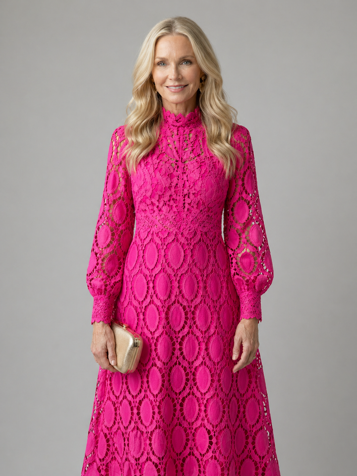 Eloah™ | Elegant Lace Midi Dress
