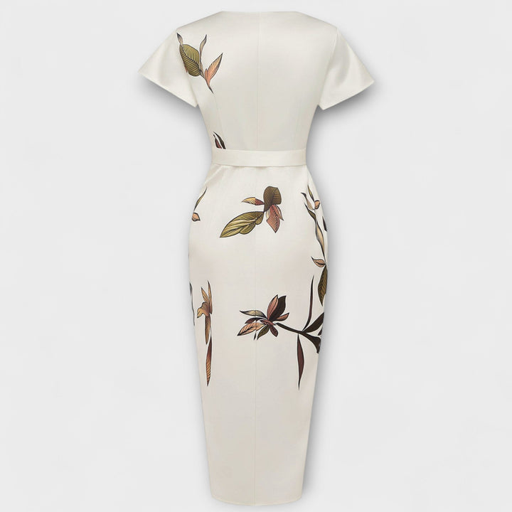 Elegant Satin Wrap Dress