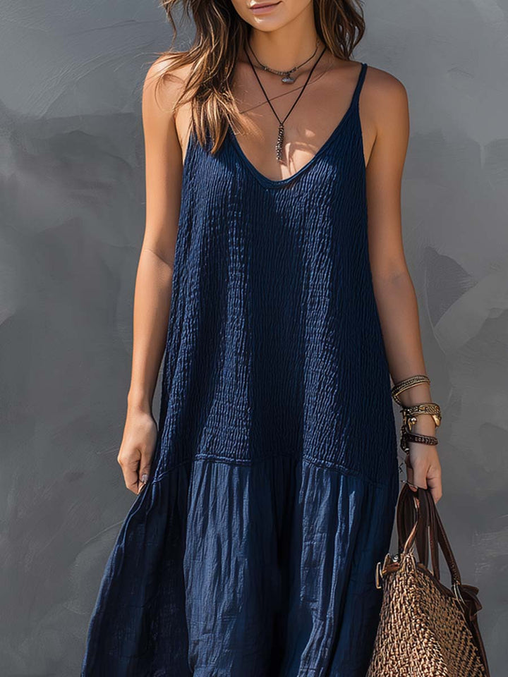 LUNA | Bohemian Maxi Dress with Patchwork Design