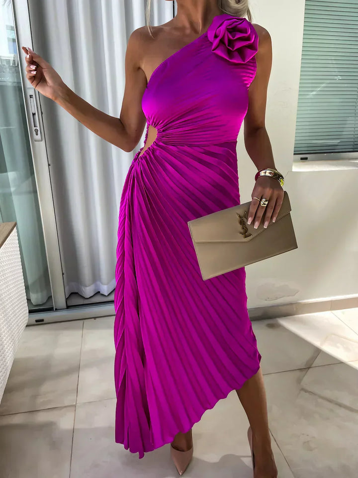 Aida™ | One-Shoulder Floral Maxi
