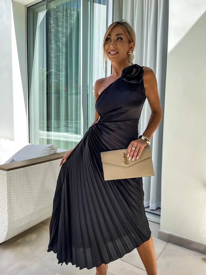 Aida™ | One-Shoulder Floral Maxi
