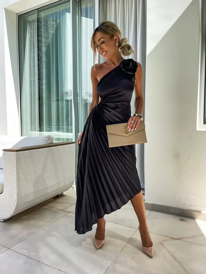 Aida™ | One-Shoulder Floral Maxi